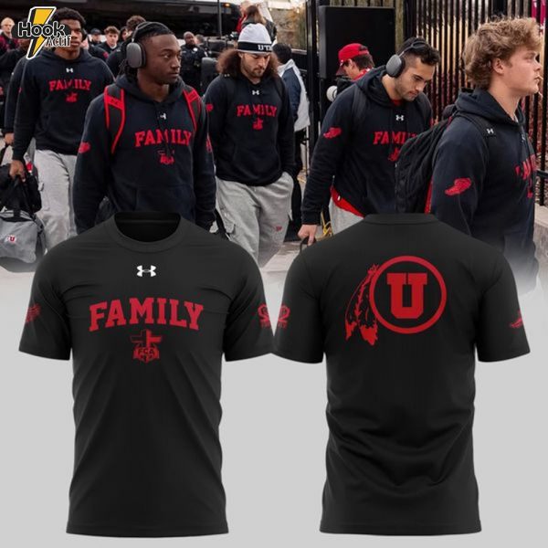 Special New Family Utah Utes Old Logo Black tshirt