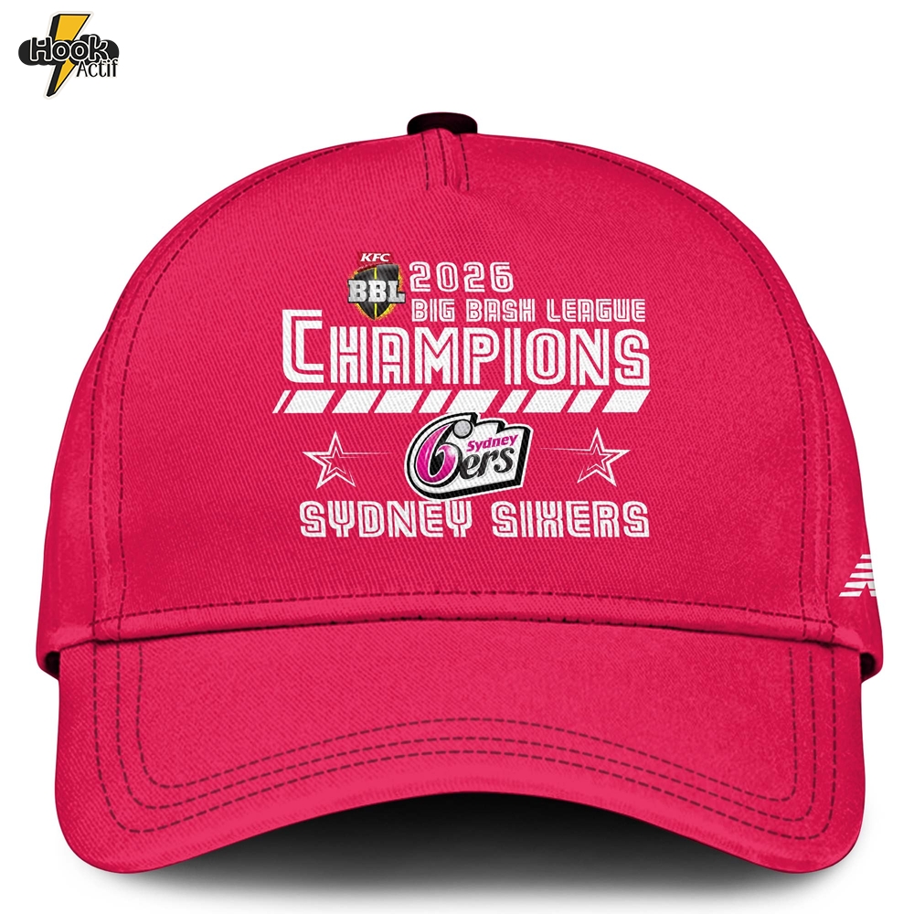 Sydney Sixers Special BBL Champions 2026 Limited Edition Hoodie - Red Sydney Sixers Special BBL Champions 2026 Limited Edition Hoodie - Red