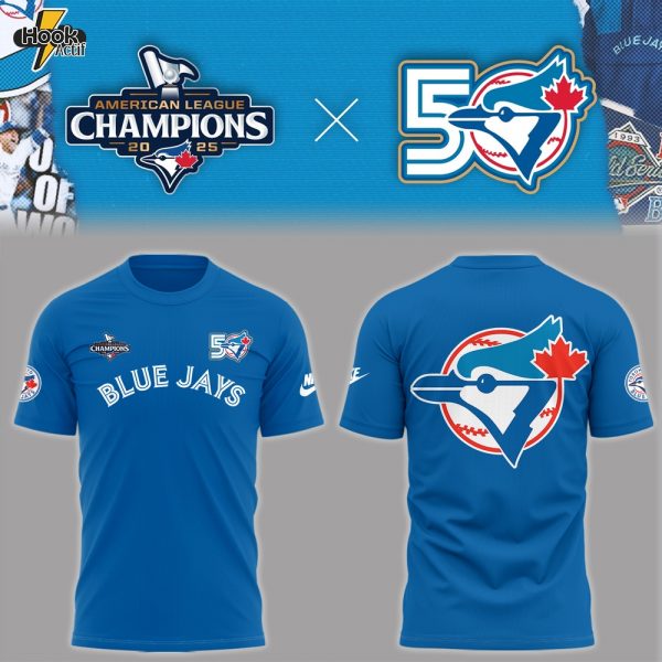Toronto Blue Jays New Era White Historical Championship T-Shirt - Blue