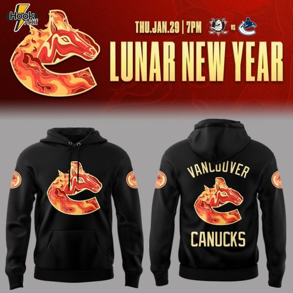 Vancouver Canucks Lunar New Year 2026 Celebrate Hoodie - Black
