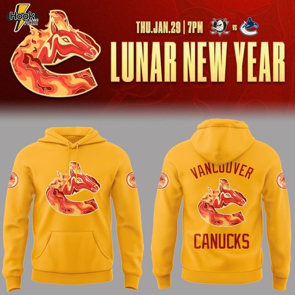 Vancouver Canucks Lunar New Year 2026 Celebrate Hoodie - Yellow