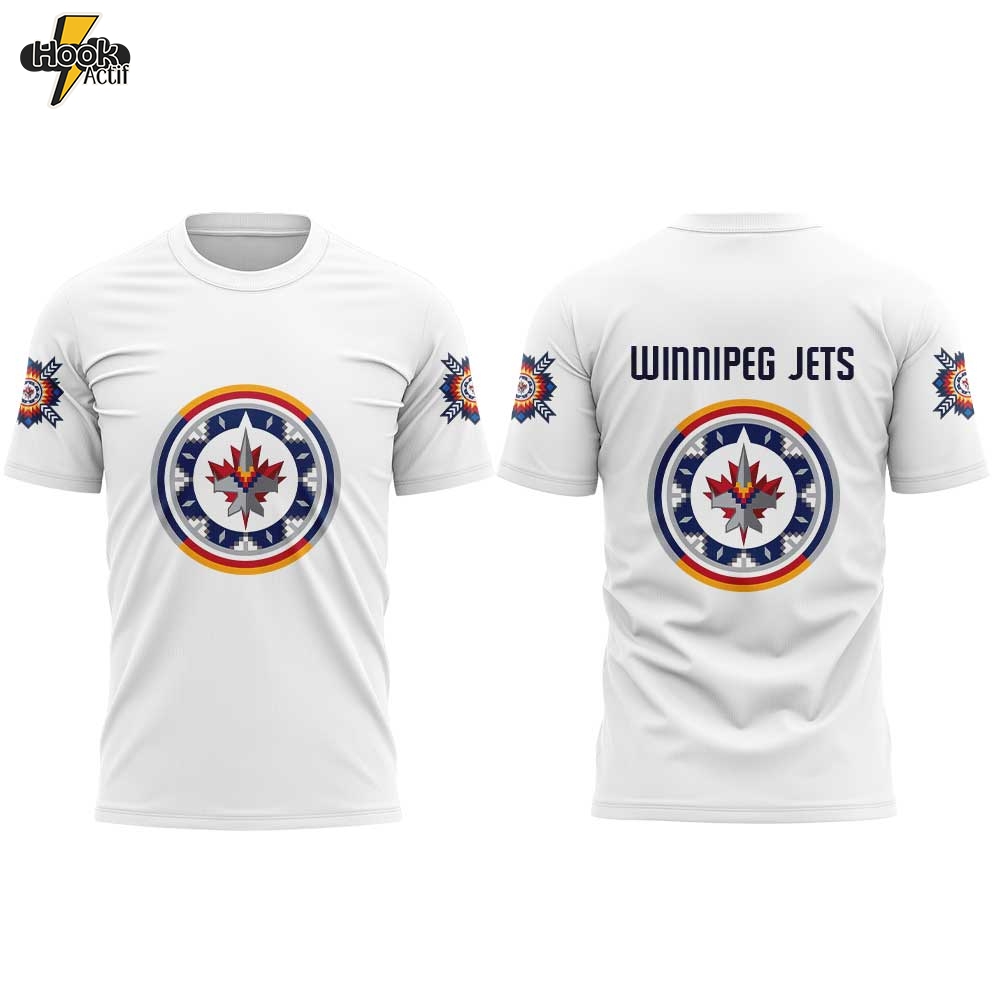 Winnipeg Jets Wasacnews Night 2026 White Graphic T-Shirt Winnipeg Jets Wasacnews Night 2026 White Graphic T-Shirt
